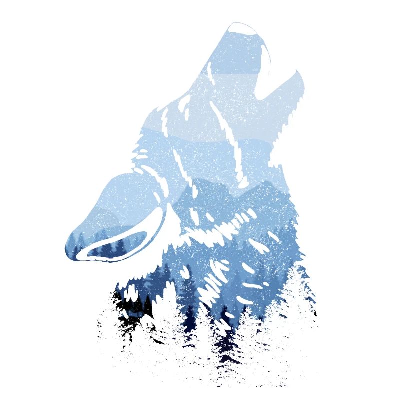 Heulender Wolf Geschenk