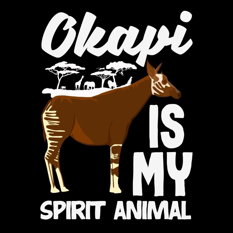 Drôle d’amant d’okapi gardien de zoo