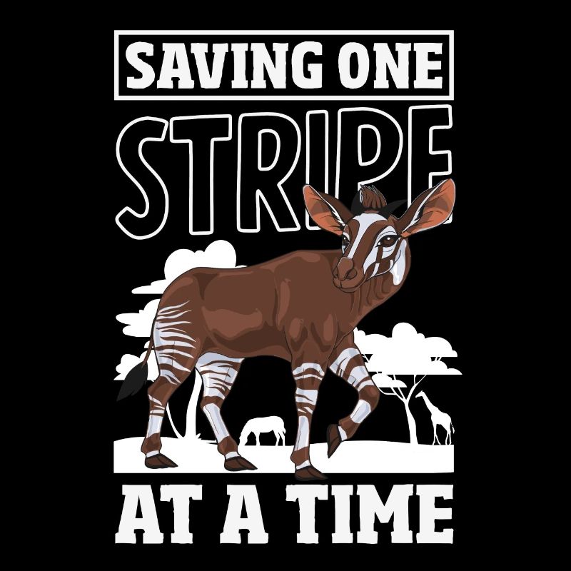 Drôle d’amant d’okapi gardien de zoo