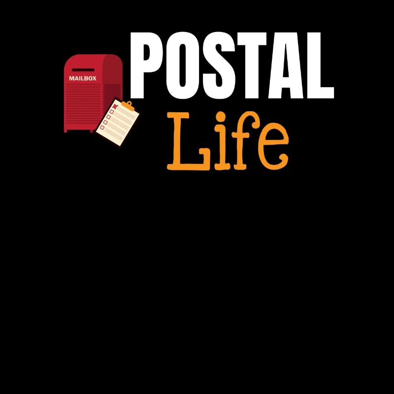 Postleben Lustiger Arbeiter Postbote Postbote
