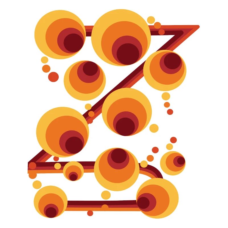 Abstract Polka Dot Circle Pattern
