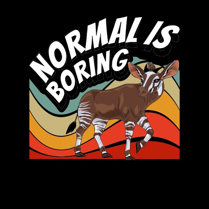 Drôle d’amant d’okapi gardien de zoo