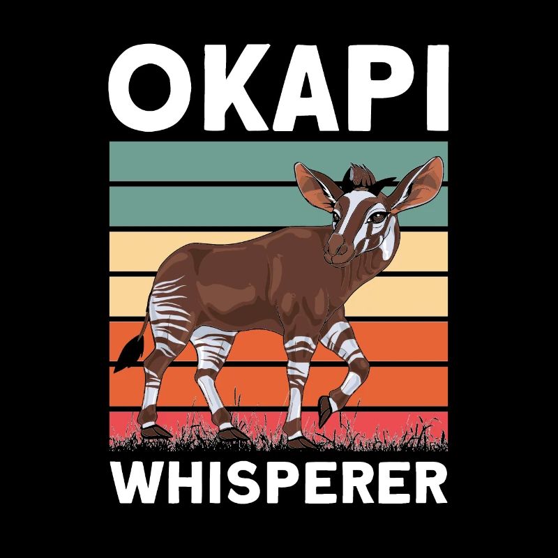 Lustiger Tierpfleger Okapi-liebhaber