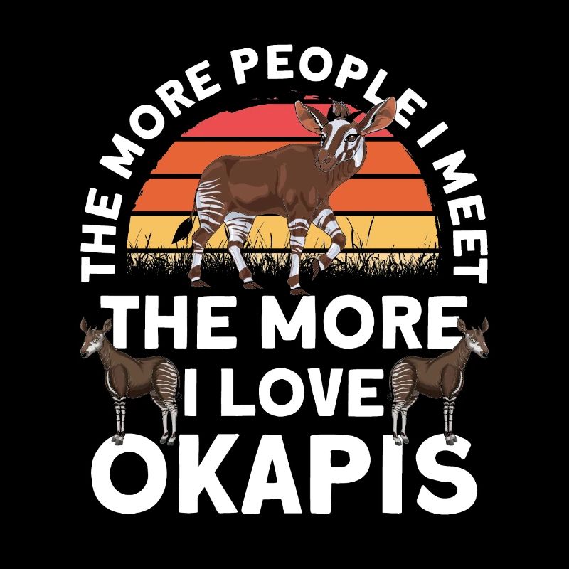 Lustiger Tierpfleger Okapi-liebhaber