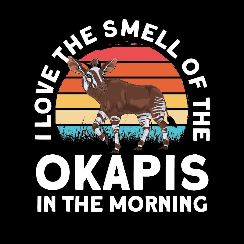 Drôle d’amant d’okapi gardien de zoo