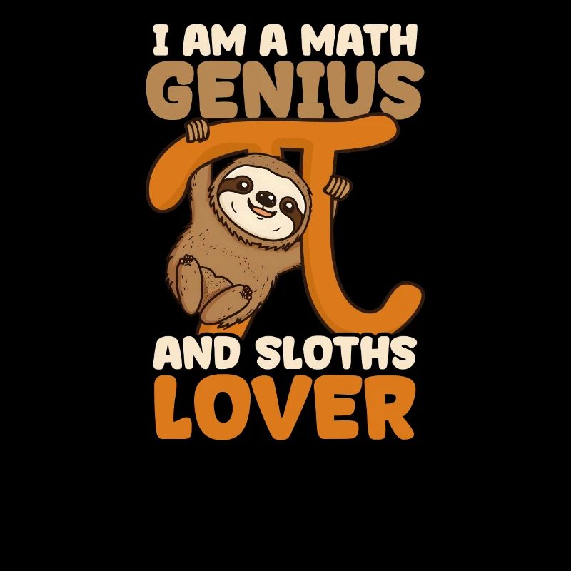 Pi Day Math Genius And Maths Lover Sloth