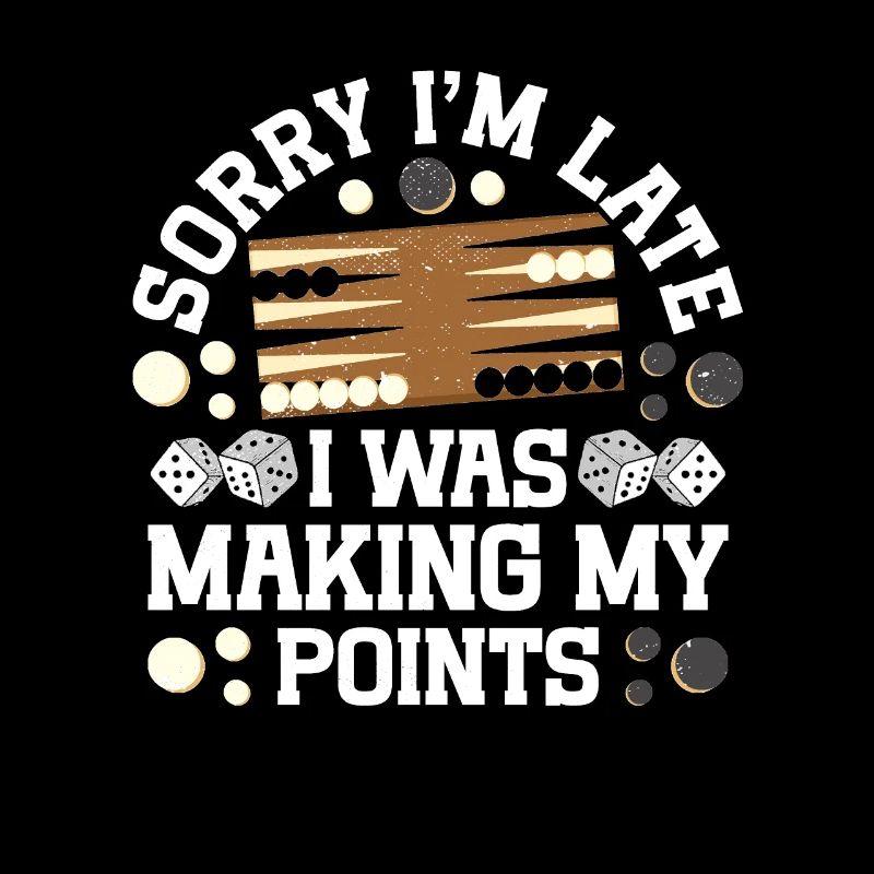 Board Game Funny Backgammon