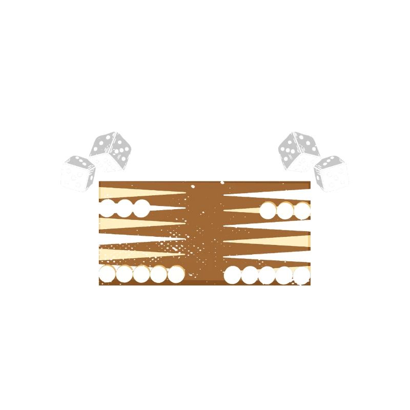 Board Game Funny Backgammon