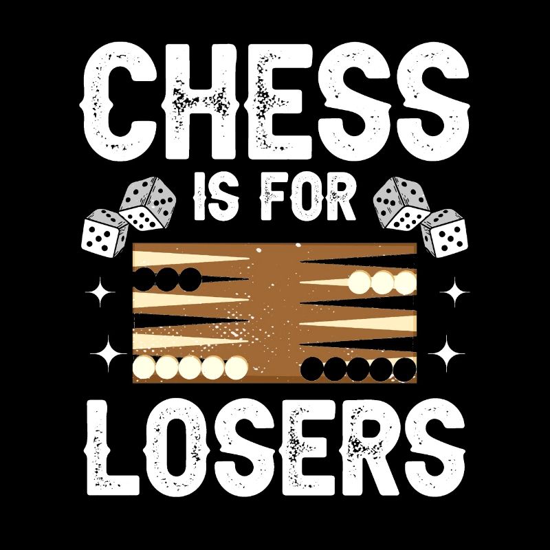 Board Game Funny Backgammon