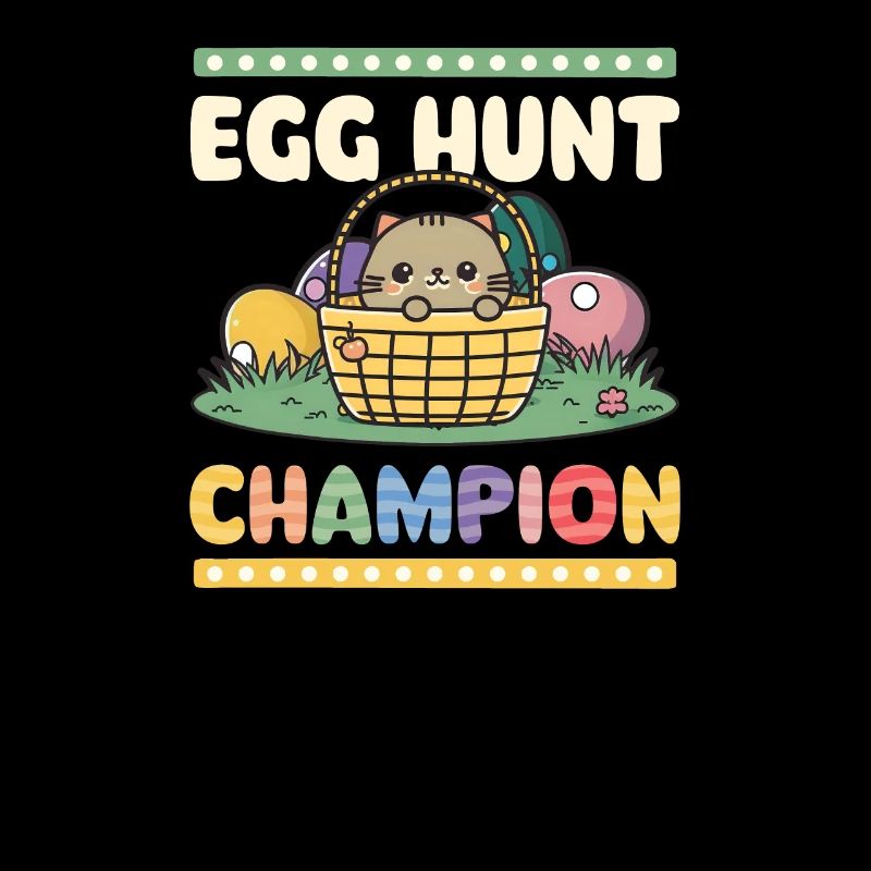Cat Easter Egg Hunt Champion