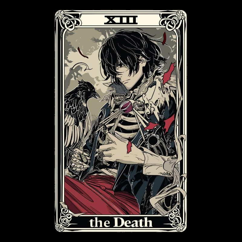 Tarot Card Witchcraft Occult Anime Goth