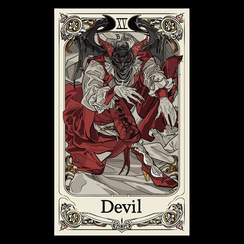 Tarot Card Witchcraft Occult Anime Goth