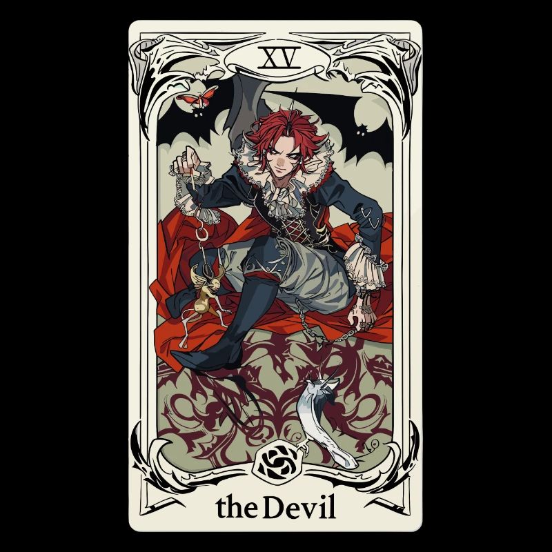 Tarot Card Witchcraft Occult Anime Goth