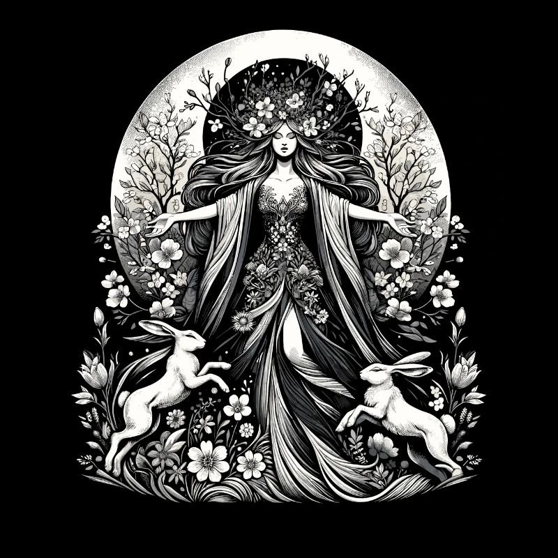 Ostara Eostre équinoxe sorcière déesse païenne rituels