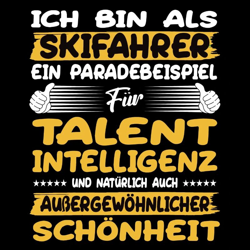 Skifahrer ein Paradebeispiel Ski