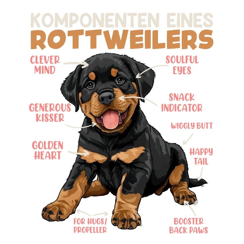 Rottie KOMPONENTEN EINES ROTTWEILERS Lustiges