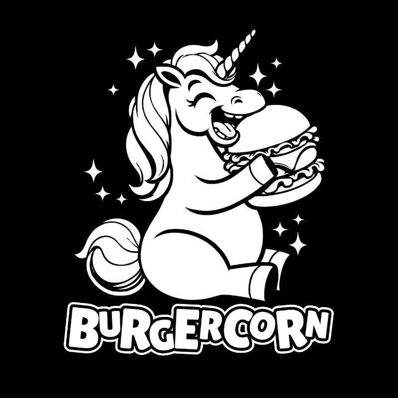 Burger Hamburger Einhorn Burgercorn