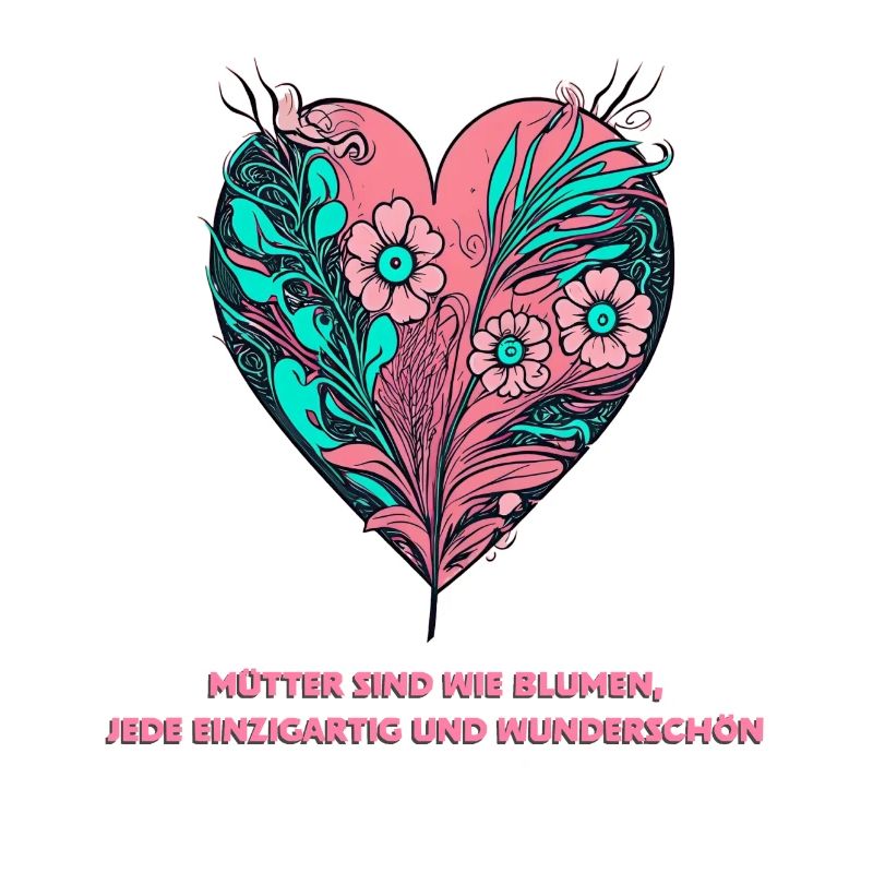 Blumenherz: Jede Mutter ist einzigartig und wunder
