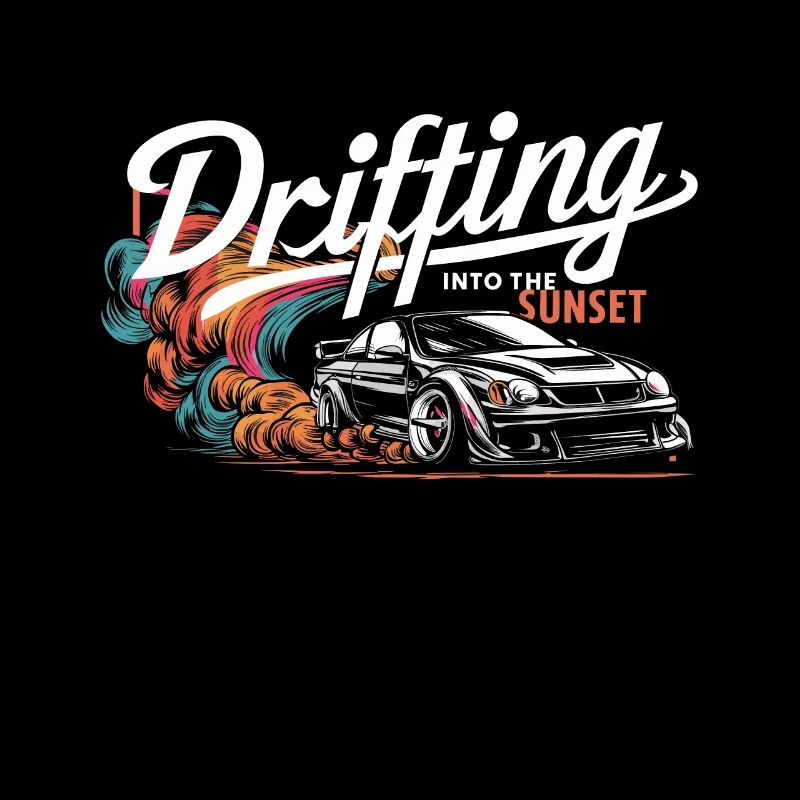 Course de drift automobile, dérive de sport automobile de voiture de course