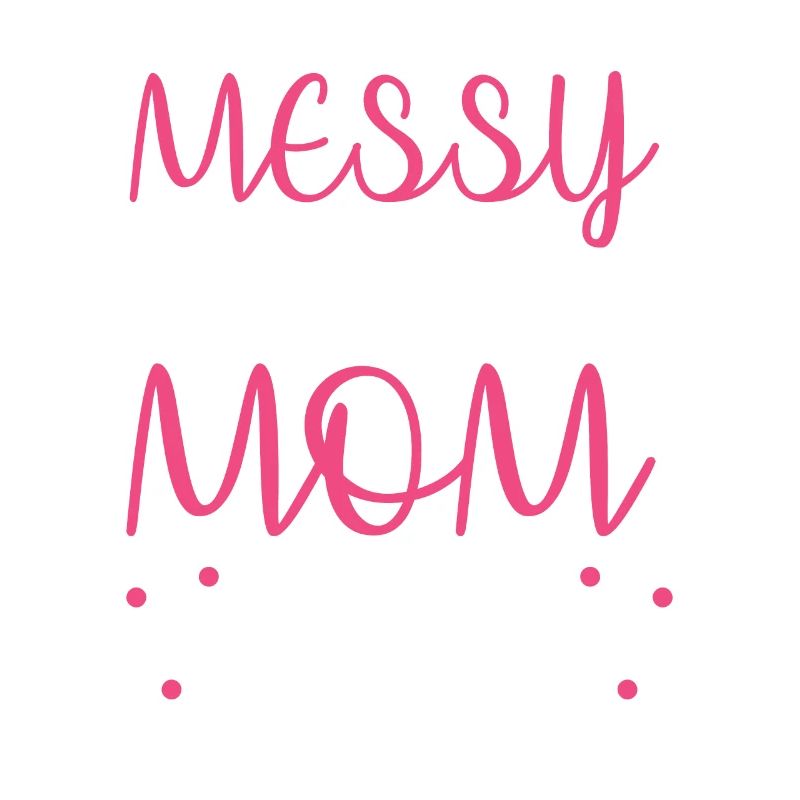 Mama Mutter Unordentliches Brötchen Mutterleben