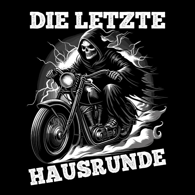 Skeleton Biker Det sidste hus Lap motorcykel fan