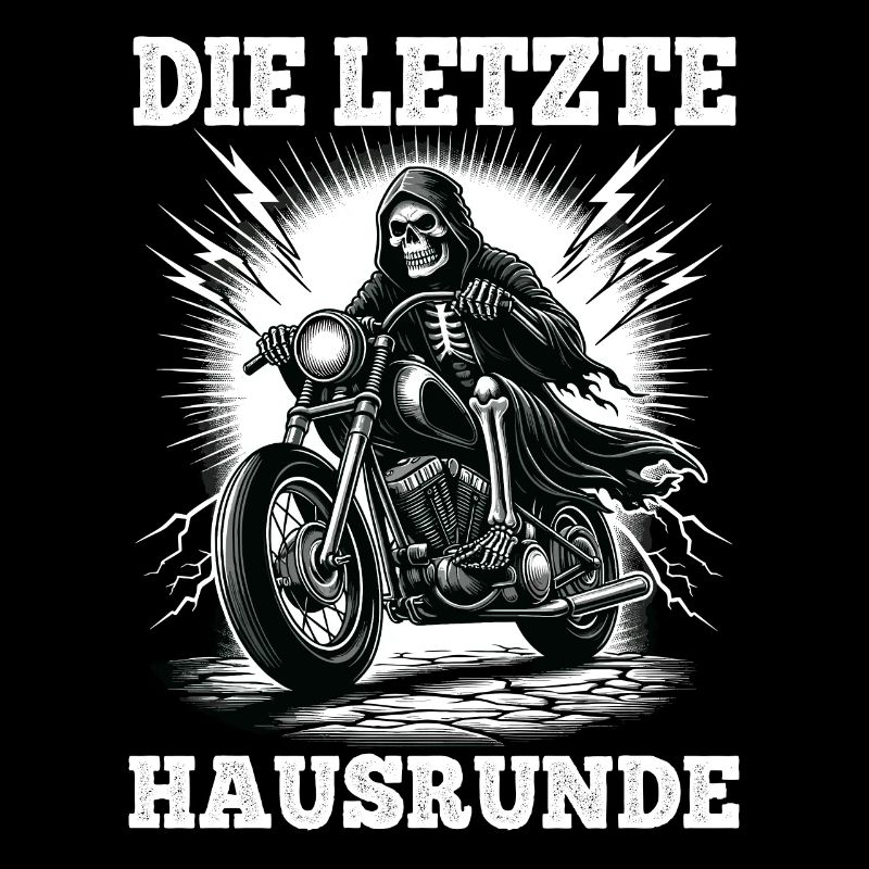 Skeleton Biker Det sidste hus Lap motorcykel fan