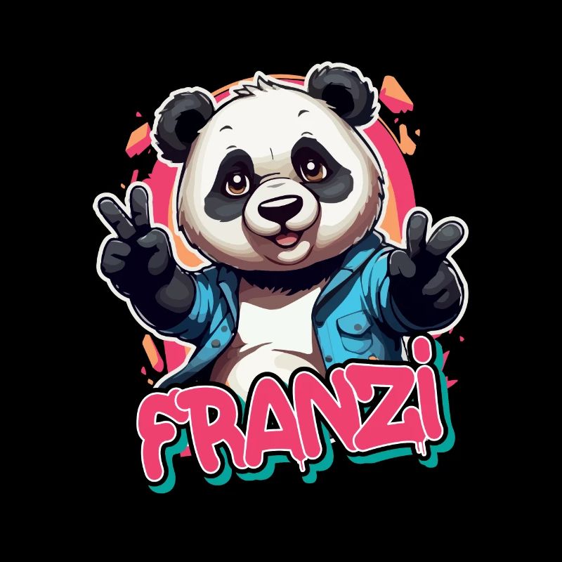FRANZI - Schöner Mädchen Name mit coolem Panda