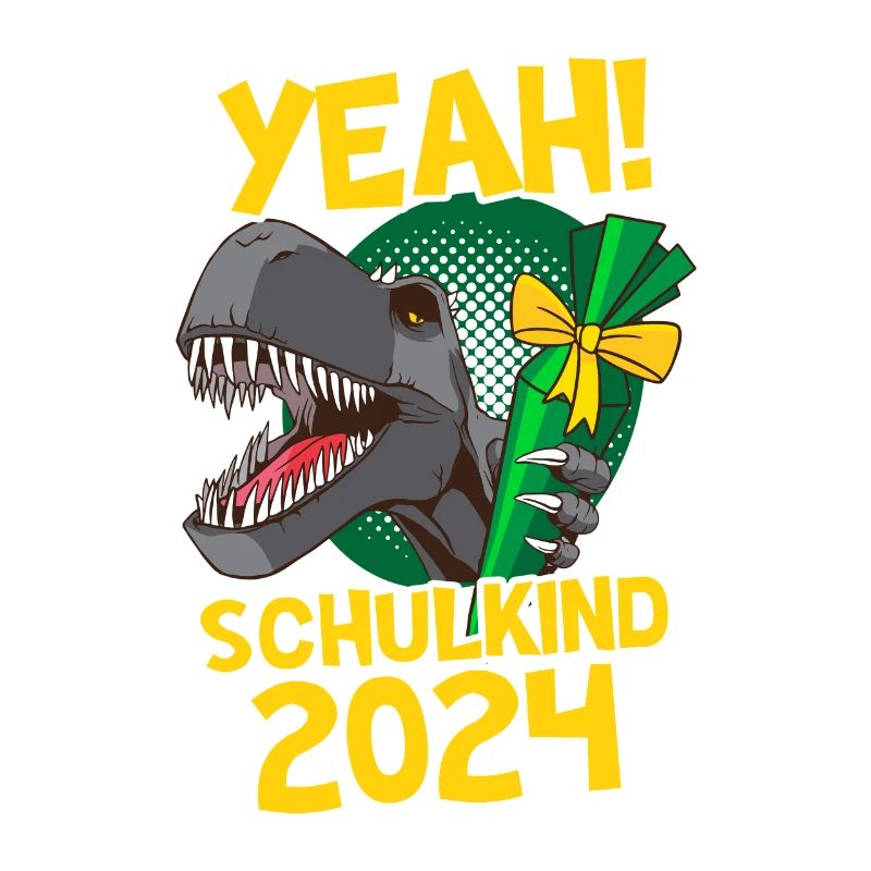 Yeah! Schulkind 2024 Dino Einschulung