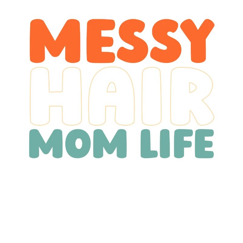 Mama Mutter Unordentliches Brötchen Mutterleben