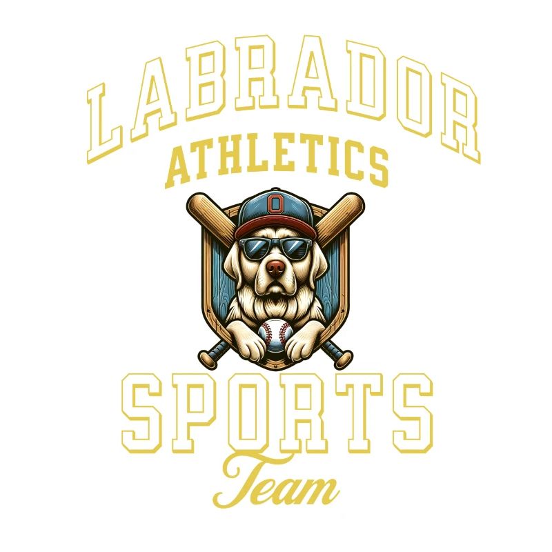 Labrador Athletics Baseball Mignon Conception d’équipe