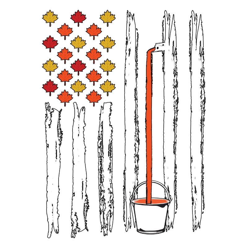 Drapeau Tapping Maple Tree Maple Leaf