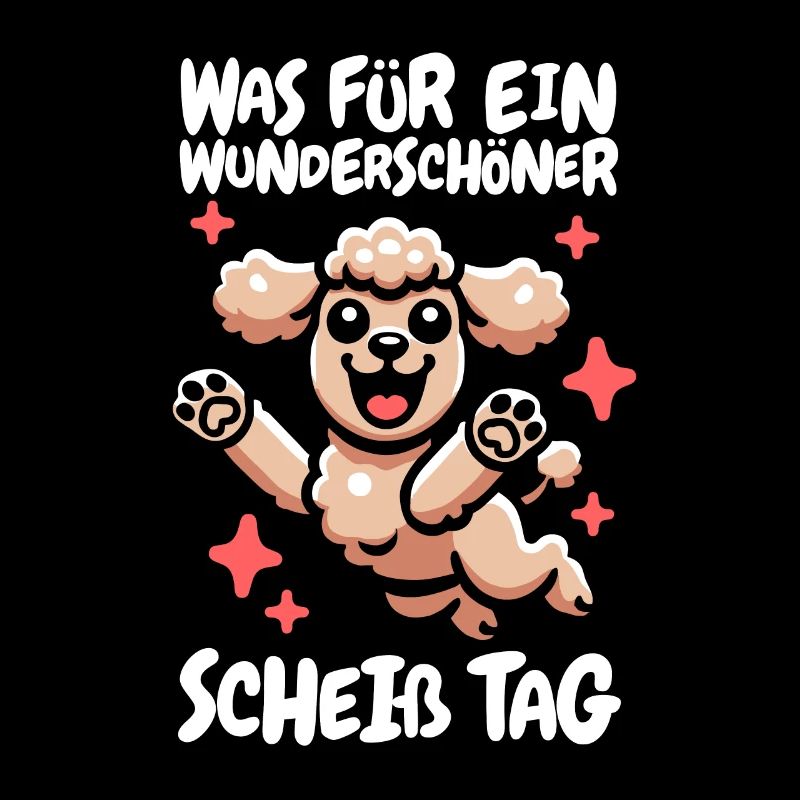 Pudel Wunderschöner Tag