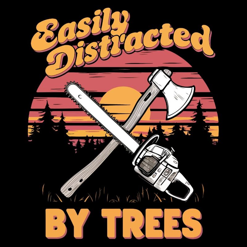 Facilement distrait par les arbres Conception forestière rustique