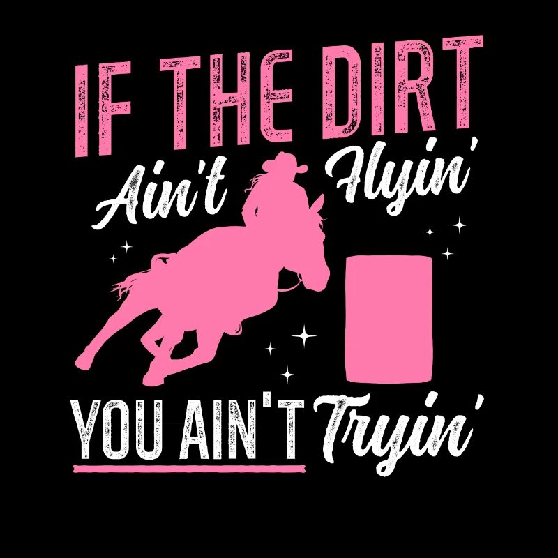 Rodeo Barrel Racing Pferd