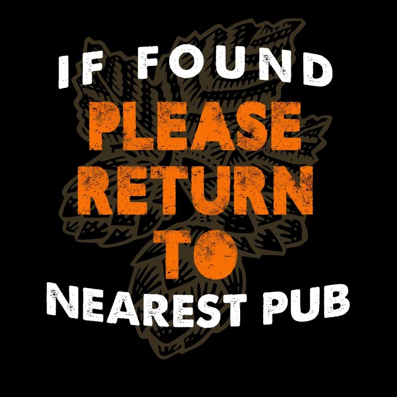 If Found Please Return To Nearest Pub Bar Crawl