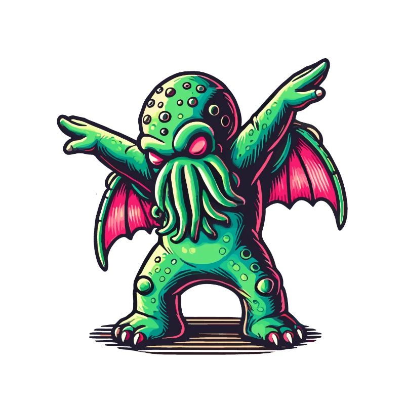 Funny Dancing Cthulhu Tentacle Creature