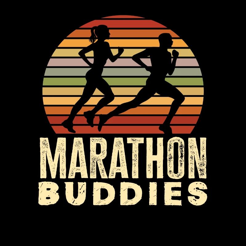 Marathon Buddies Retro Runner Design