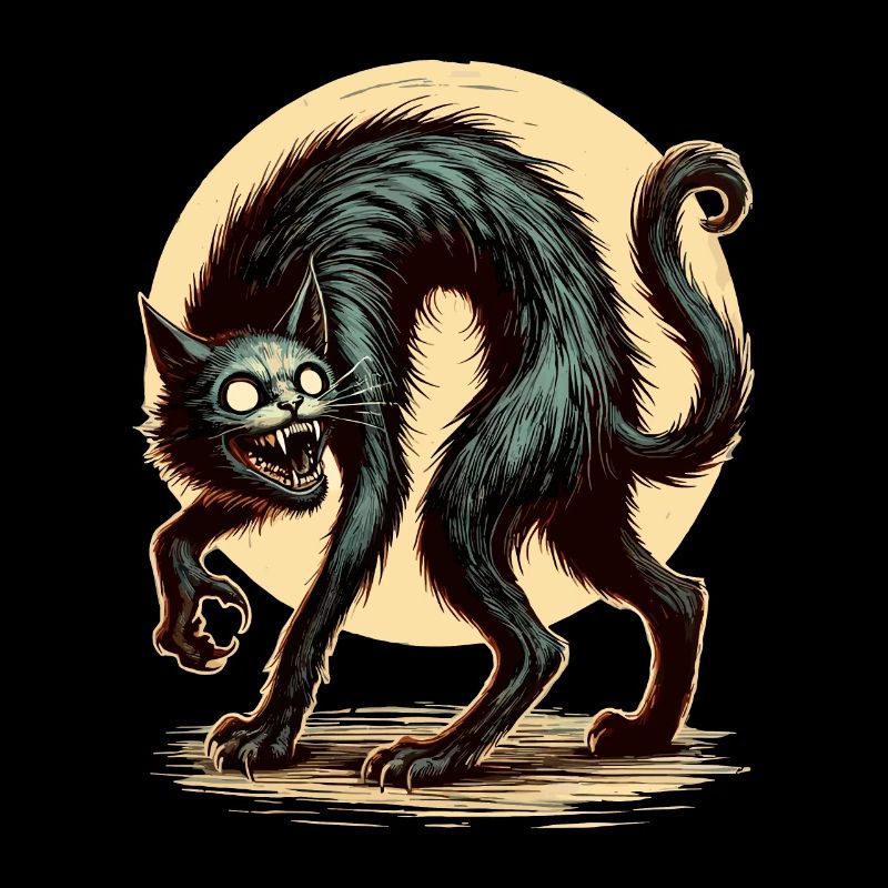 diy haCreepy Cat Black Witch Cat Hallowee
