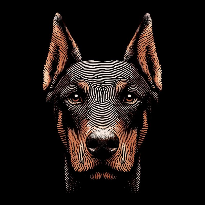 Empreinte digitale du doberman