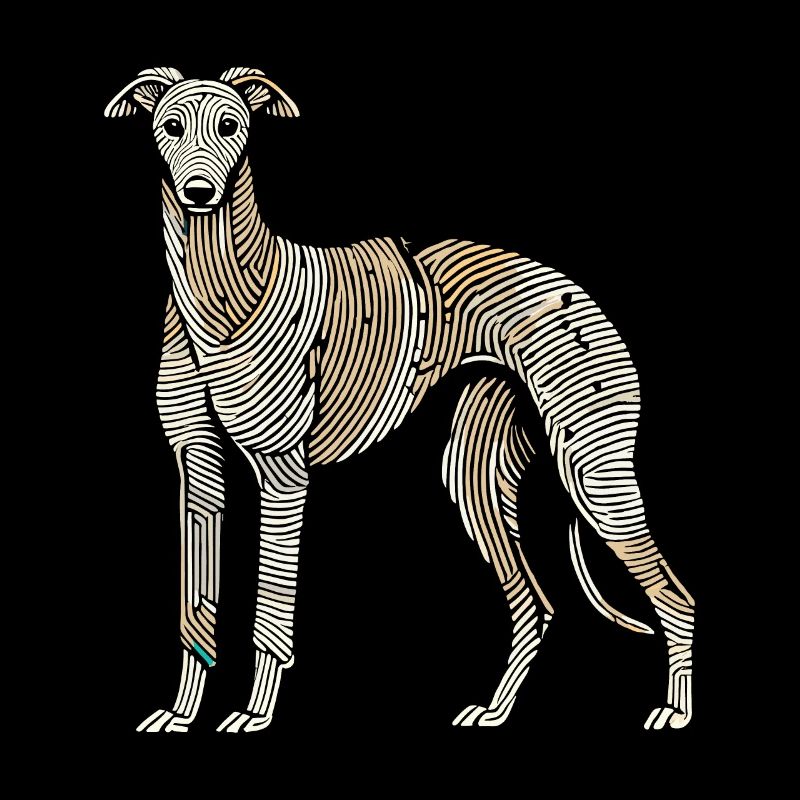 Greyhound Greyhound Empreinte digitale