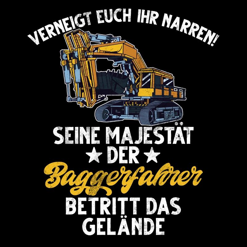 Excavator Driver Funny Construction Worker Profession Excavator