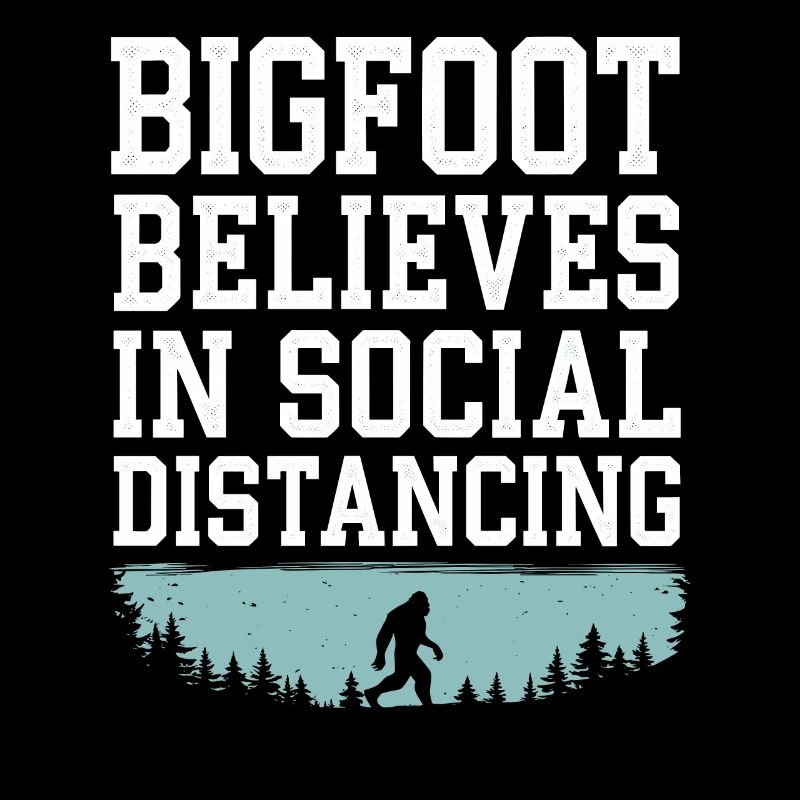 Bigfoot croyant Sasquatch Cryptide Créature de la forêt