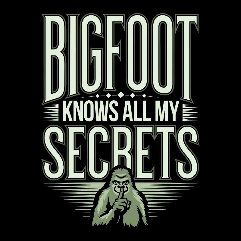 Bigfoot croyant Sasquatch Cryptide Créature de la forêt