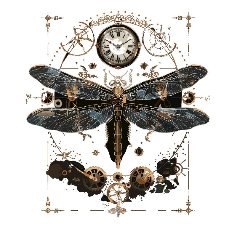 Libellule steampunk