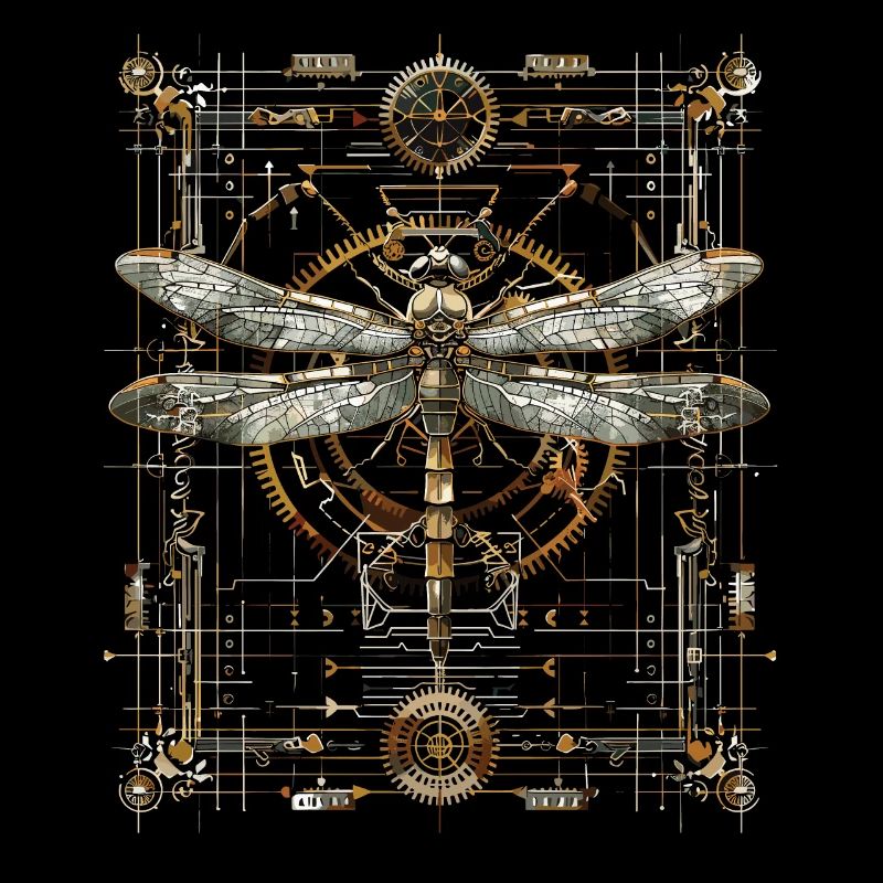 Libellule steampunk