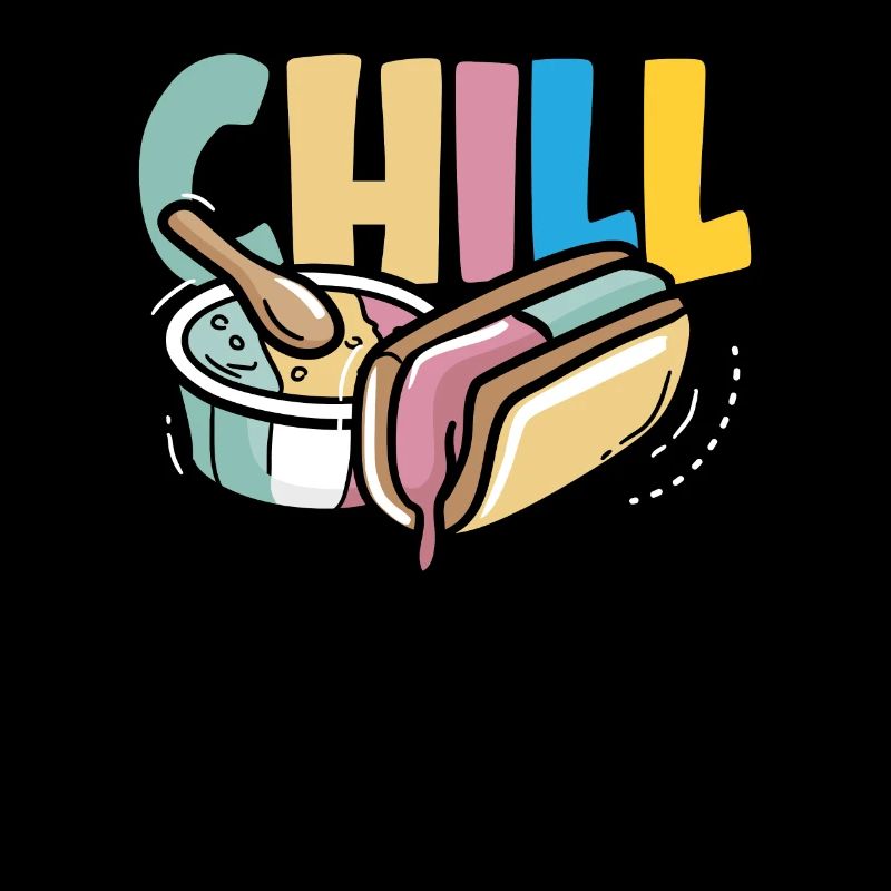 Chill Eiscreme Liebhaber Spaß Design