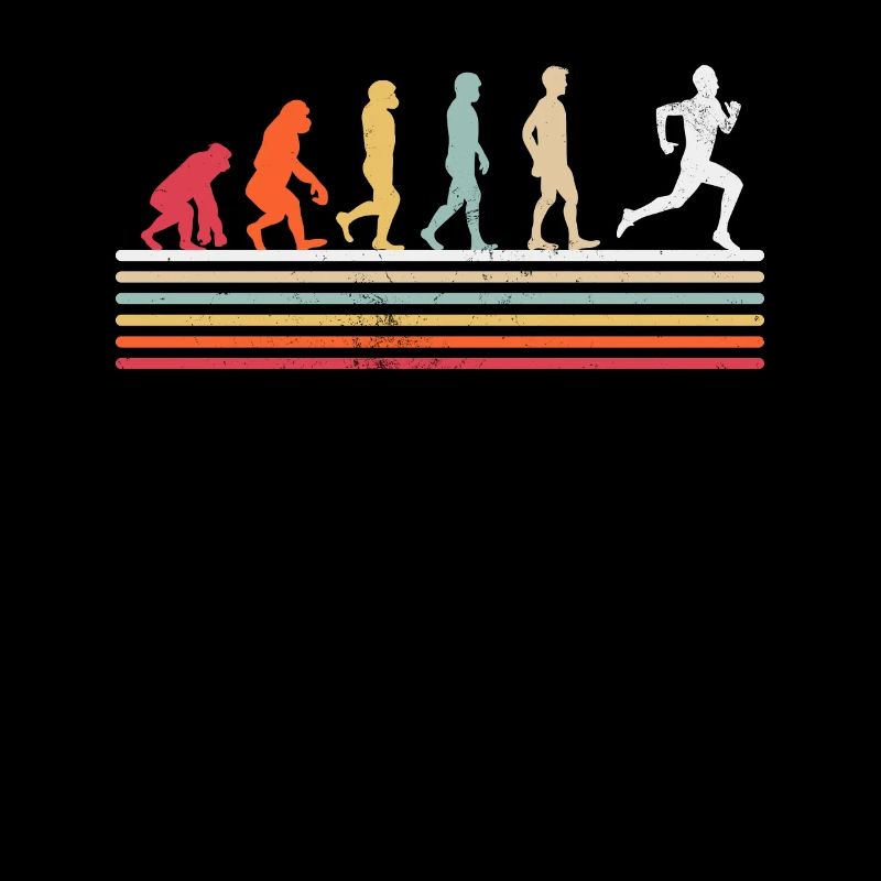 course à pied evolution rétro coureur marathonien drôle