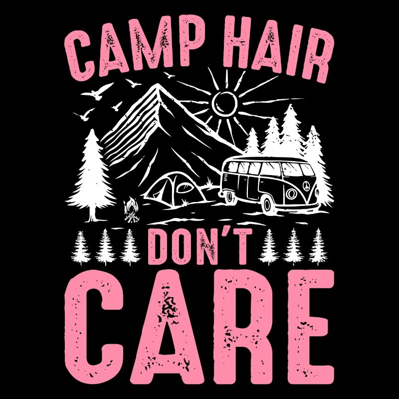 Rv Camping Camper Camping Mädchen Camp Haar Don't