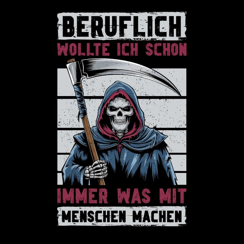 Sarkastischer Sensenmann Schwarzer Humor Dunkler