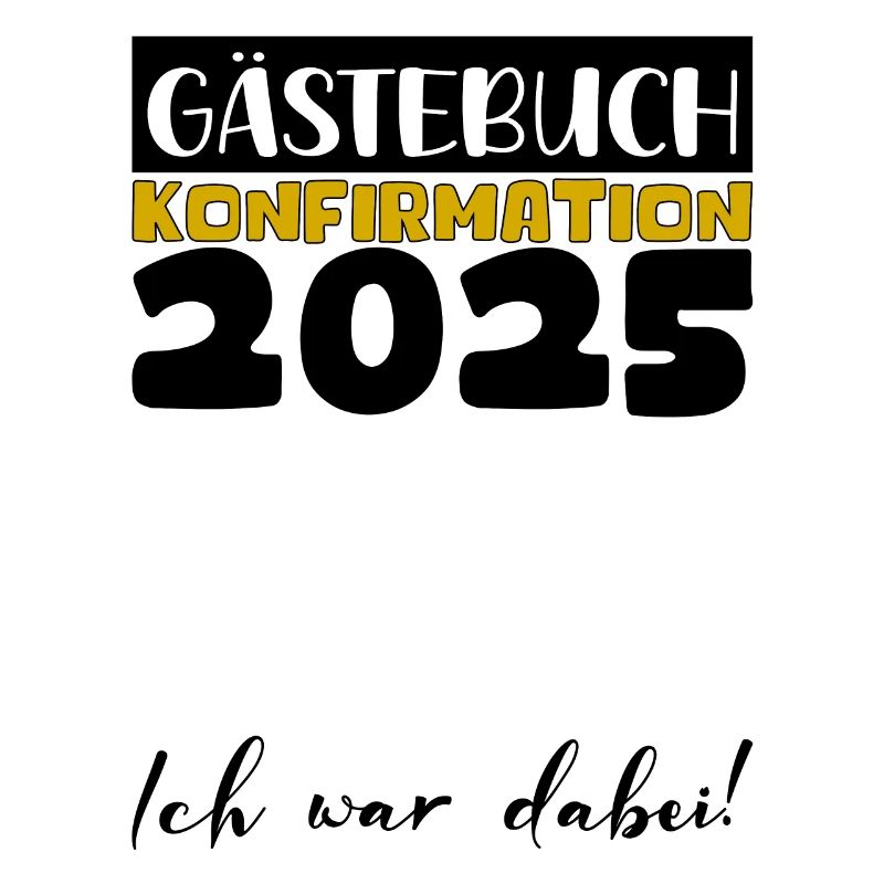 Konfirmation 2025 Gästebuch Deko Mädchen Jungen